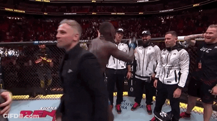 Israel Adesanya Dancing With Team GIF