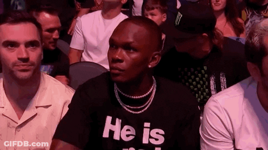 Israel Adesanya Pointing His Finger GIF