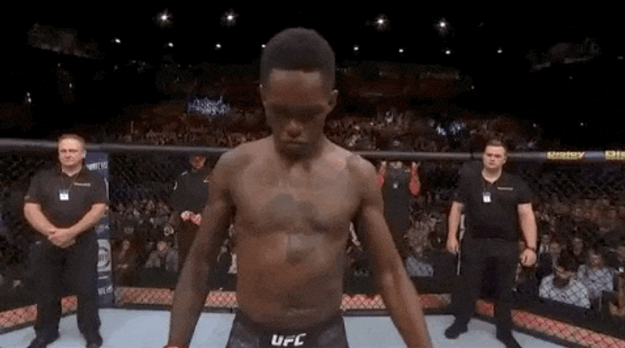 Israel Adesanya Showcasing Martial Artist Skills GIF