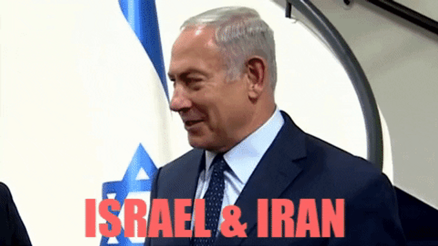 Israel And Iran Leaders Animation GIF
