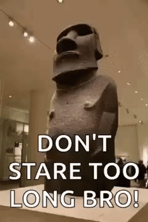 It Belongs In A Museum Dont Stare GIF