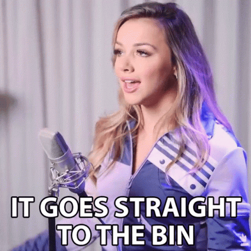 It Belongs In A Museum Goes To Bin GIF