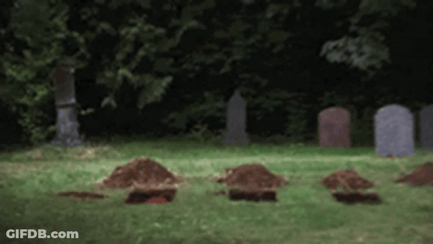 It Clown Digging GIF