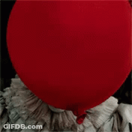 It Clown Pennywise Balloon GIF