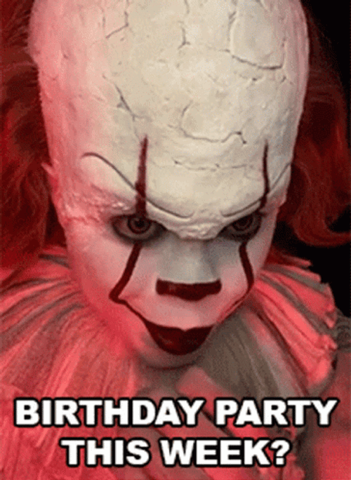 It Clown Pennywise Birthday Party GIF
