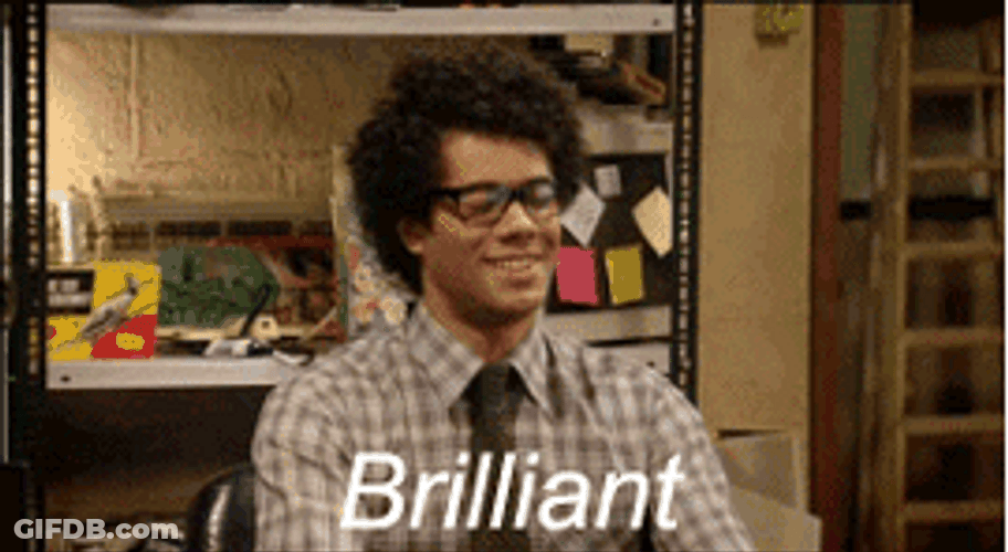 It Crowd Brilliant Reaction Maurice Moss GIF