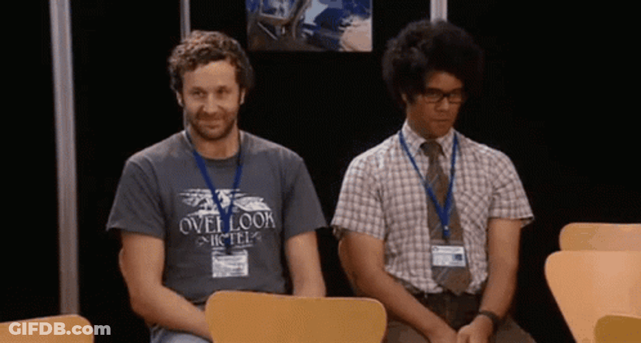 It Crowd Fist Bump GIF