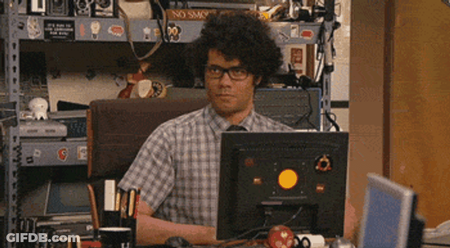 It Crowd Maurice Eating Popcorn GIF