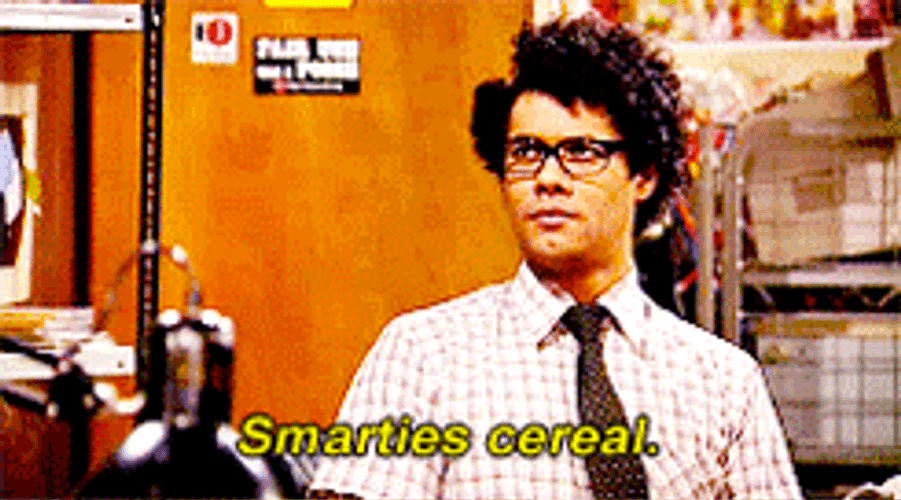 It Crowd Smarties Cereal Maurice GIF