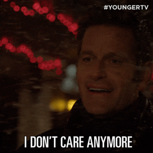 It Doesnt Matter Man In Snowy Night GIF