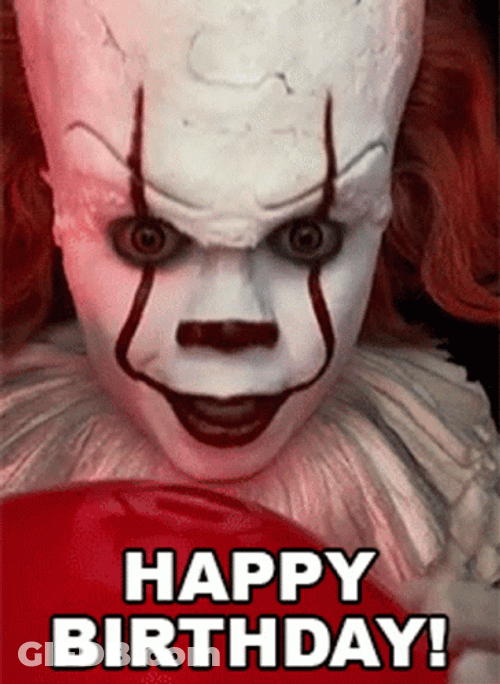 It Film Pennywise Clown Happy Birthday Mike GIF