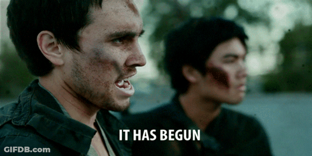 It Has Begun Two Men In A Fight GIF