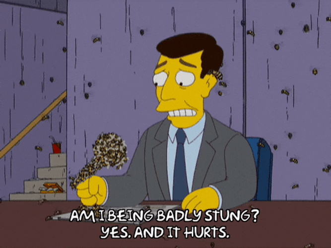 It Hurts Not The Bees But The Stung GIF