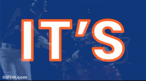 It In Orange Text GIF