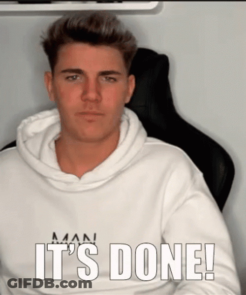 It Is Done Boy GIF