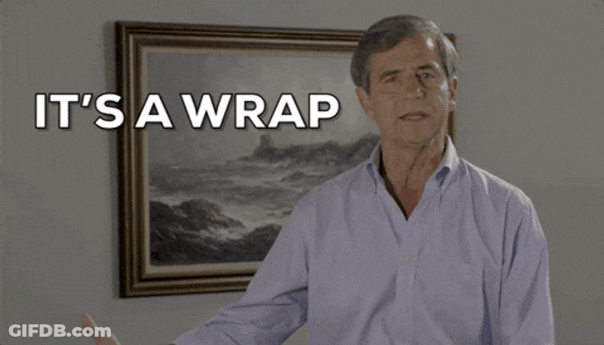 It Is Finished It's A Wrap GIF