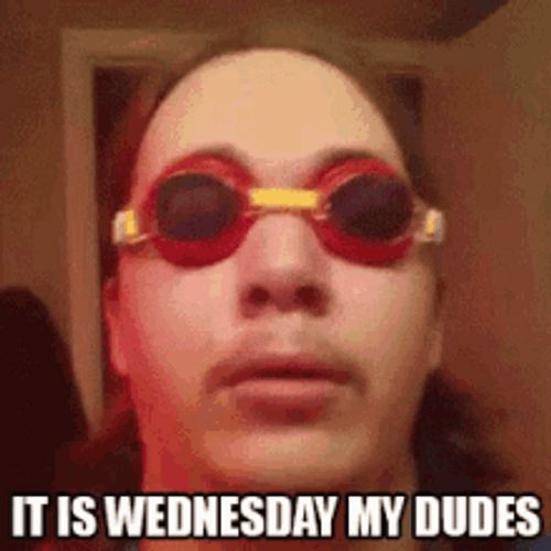 It Is Wednesday My Dudes Funny Face GIF