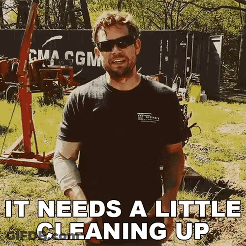 It Needs A Little Cleaning Up Brandon Lay GIF