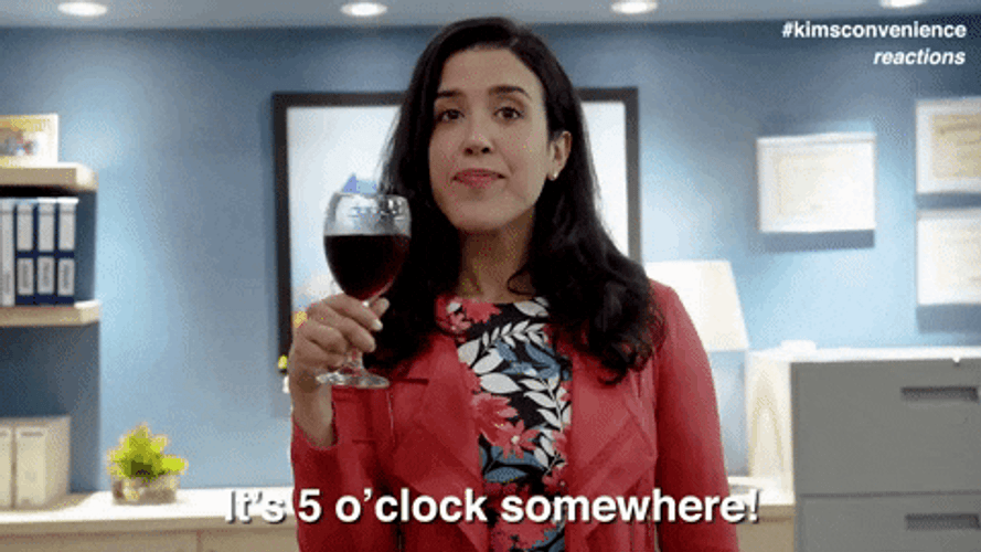 It's 5 O'clock Somewhere Kims Convenience Shannon Ross GIF