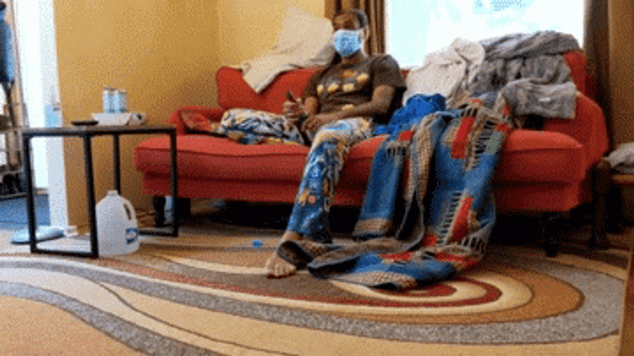 It's 5 O'clock Somewhere Woman Drinking On Sofa GIF