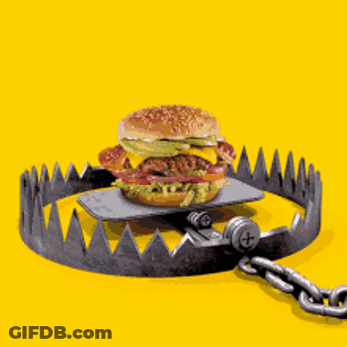 It's A Burger Trap GIF