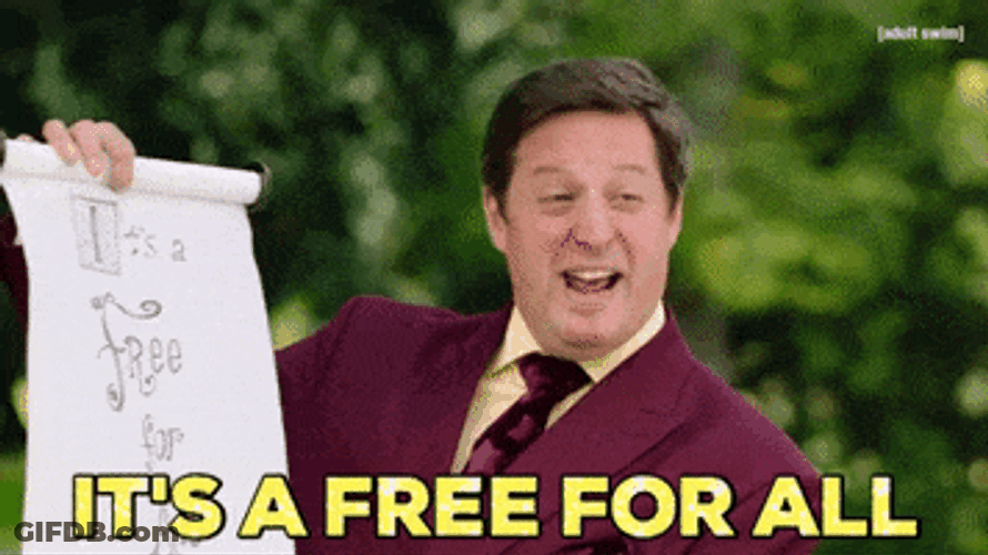 It's A Free For All GIF