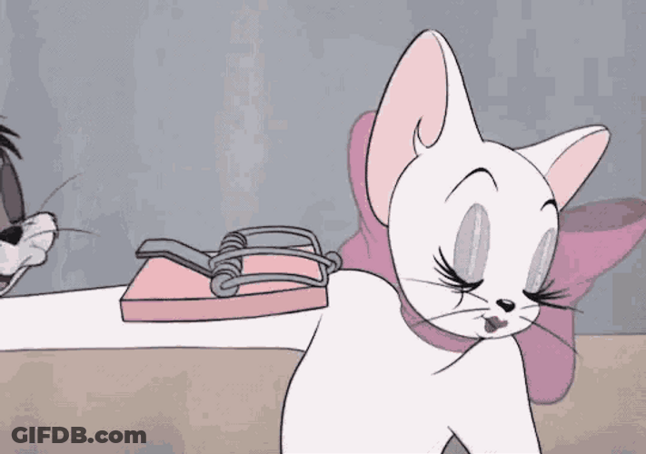It's A Mouse Trap Tom Marie Cat GIF