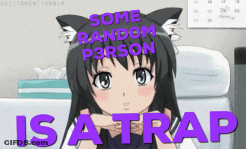 It's A Trap Anime Ruiko Saten GIF