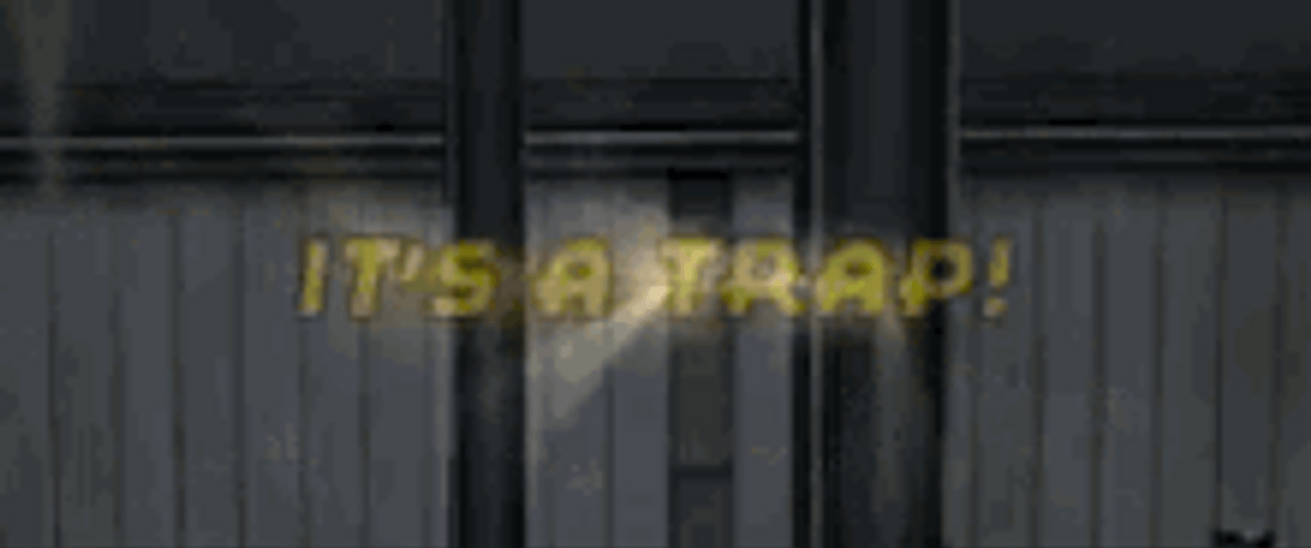 It's A Trap Glowing GIF