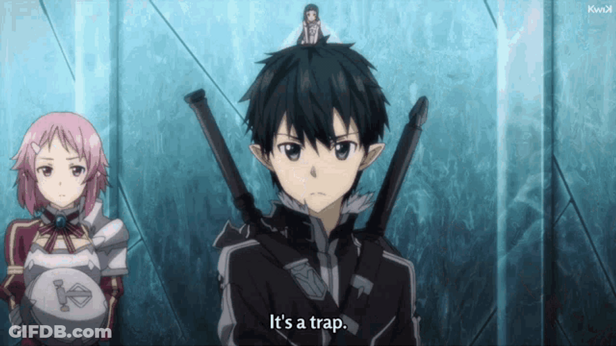 It's A Trap SAO Kirito GIF