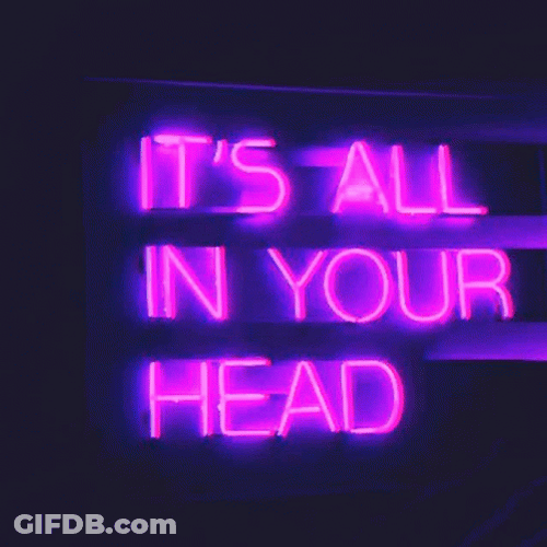 It's All In Your Head Purple Aesthetic GIF