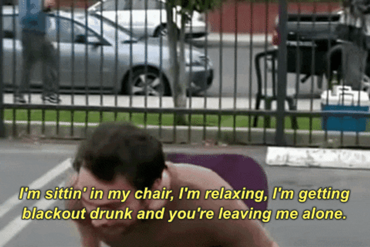 It's Always Sunny Charlie Relaxing GIF