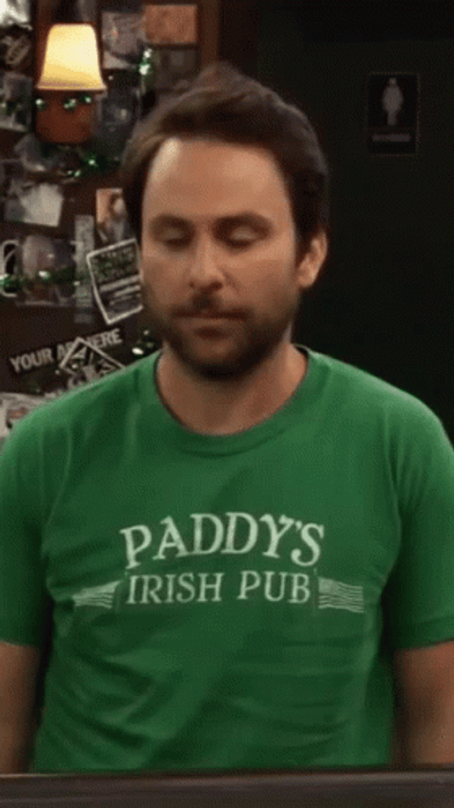 It's Always Sunny Charlie Saying No GIF