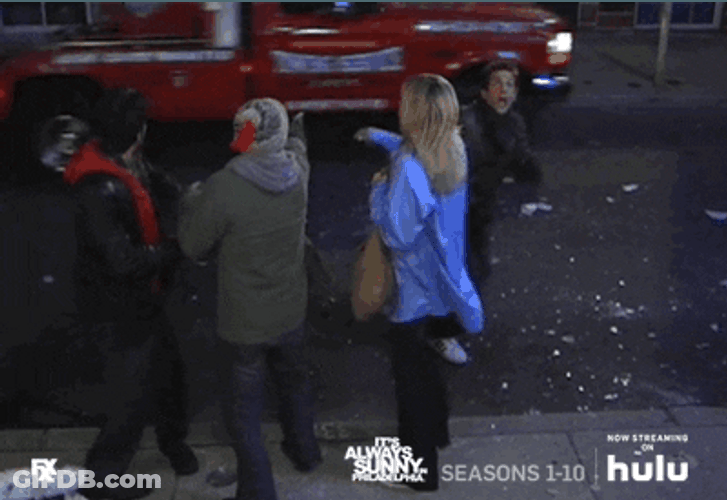 It's Always Sunny Following Towed Car GIF