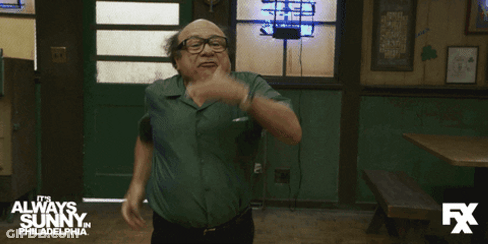 It's Always Sunny Frank Slowly Running GIF