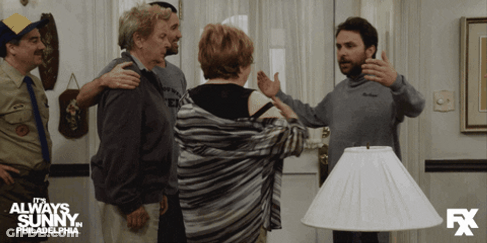 It's Always Sunny Group Hug GIF