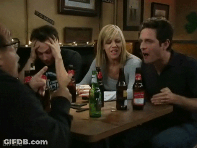 It's Always Sunny Screaming Shut Up GIF