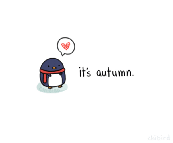 It's Autumn Chibird GIF