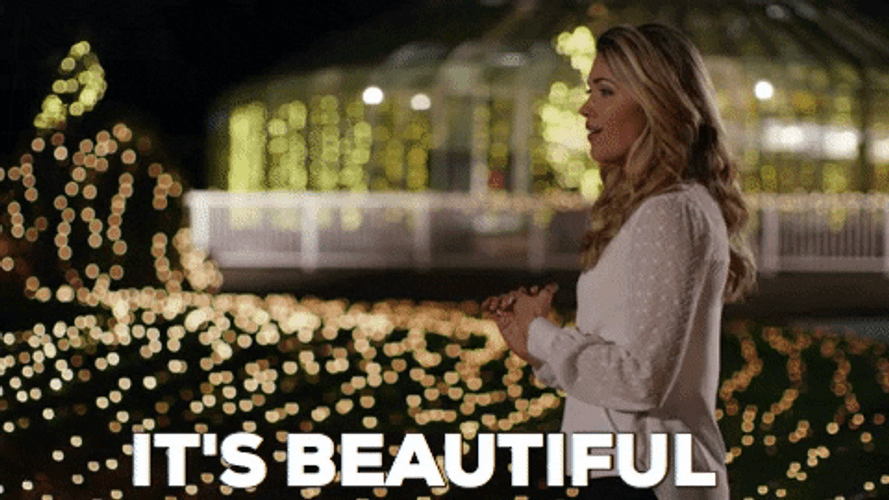 It's Beautiful Christmas Lights GIF