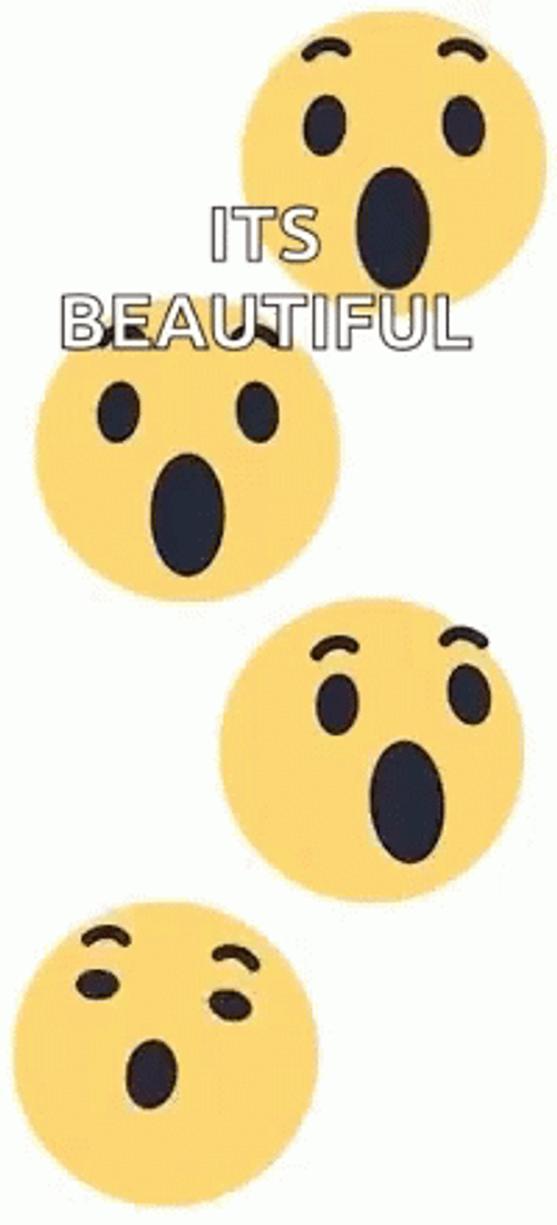It's Beautiful Wow Emoji GIF