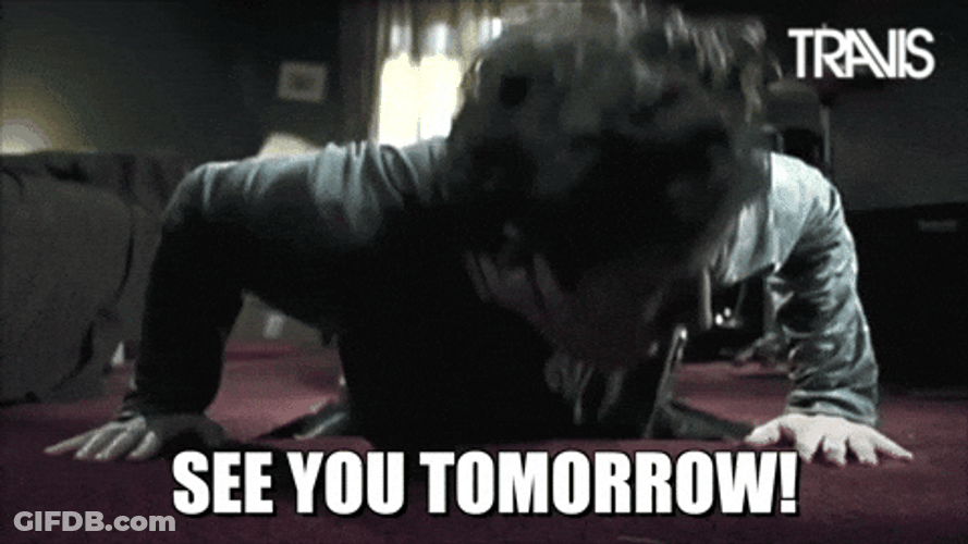 It's Bed Time See You Tomorrow Bye GIF