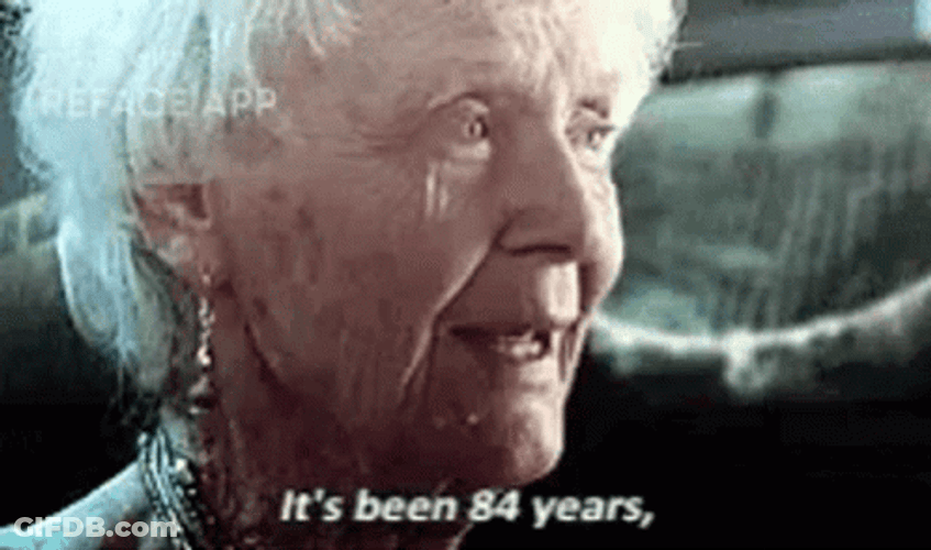 It's Been 84 Years Face Swap GIF