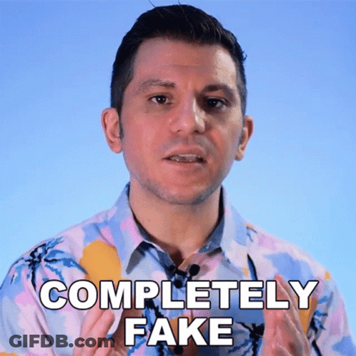 It's Completely Fake It's Staged GIF