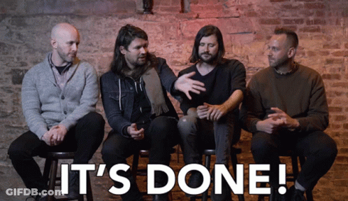 It's Done Text GIF