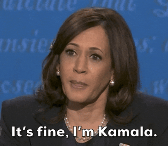 It's Fine I'm Kamala Laugh GIF