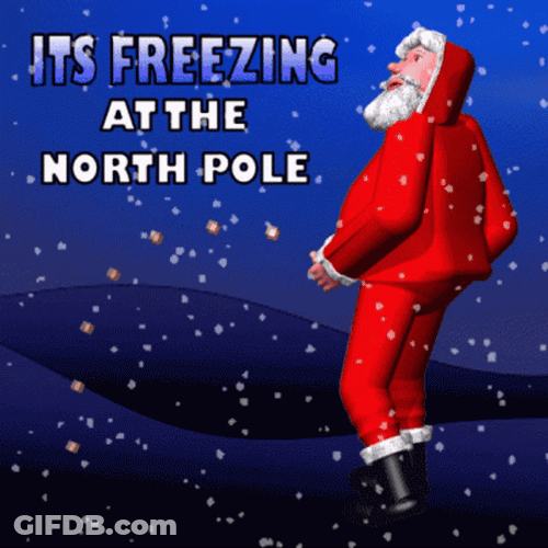 It's Freezing Bad Santa GIF