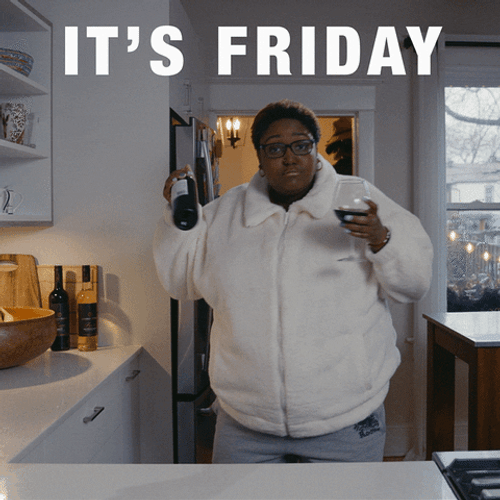 It's Friday Dance Having Wine GIF