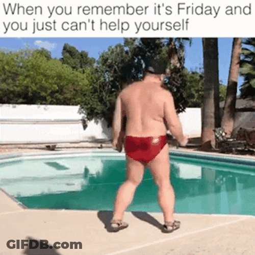 It's Friday Funny Can't Help Dancing GIF