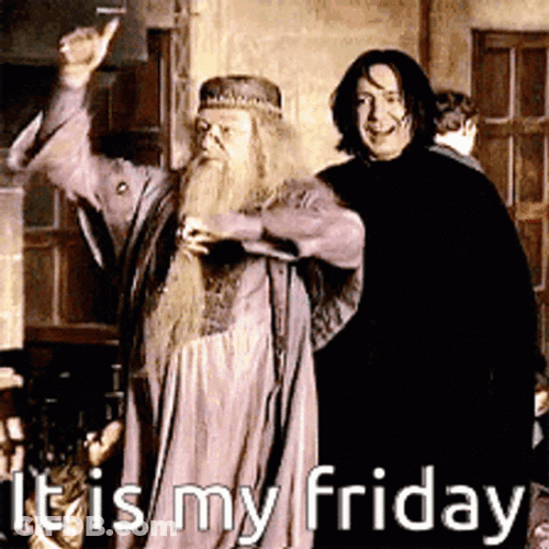 It's Friday Funny Harry Potter GIF