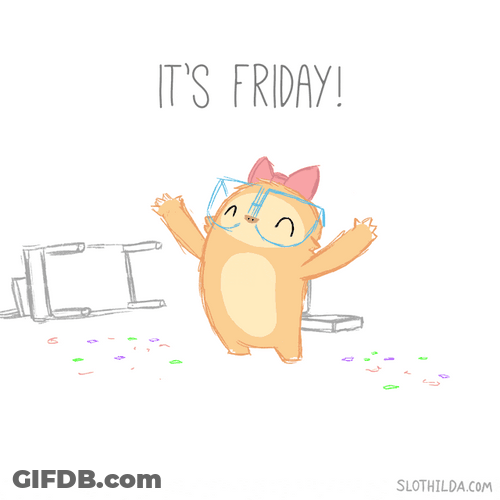 It's Friday Table Flip Funny GIF